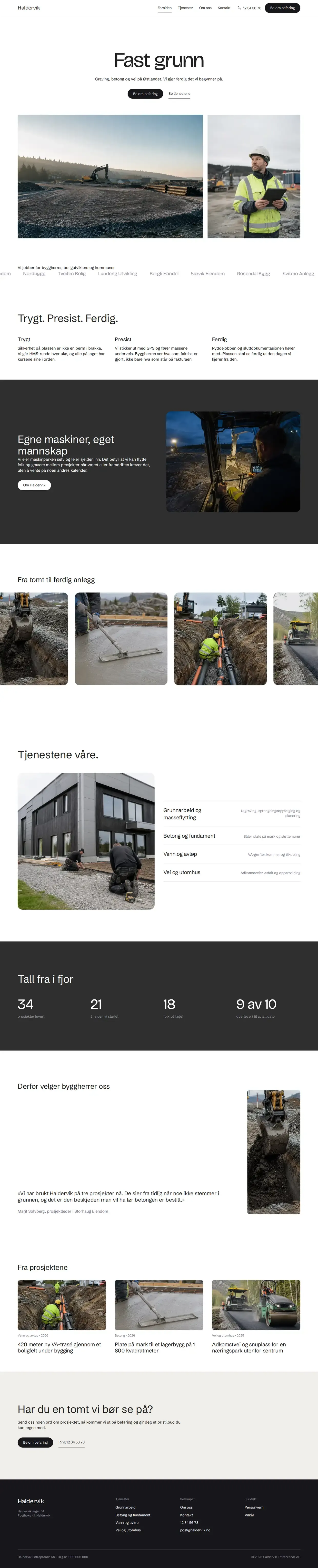 Forsiden i Haldervik-malen