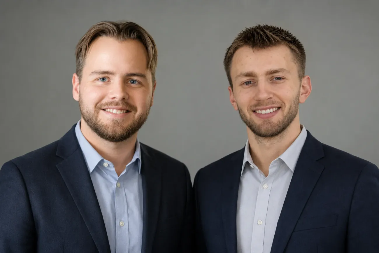 Simon og Emanuel, grunnleggerne av Klarvi