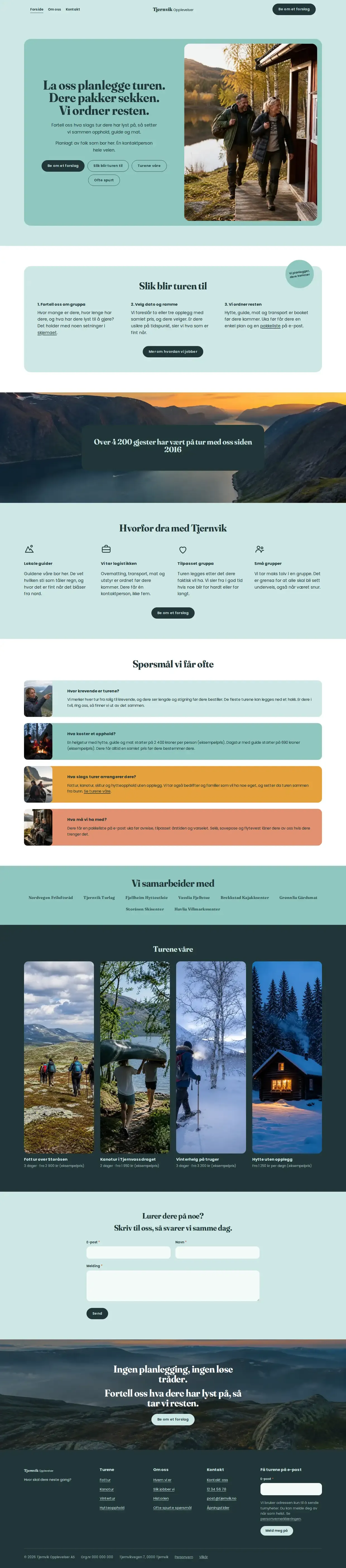 Forsiden i Tjernvik-malen